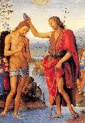 PERUGINO, Pietro The Baptism of Christ oil painting